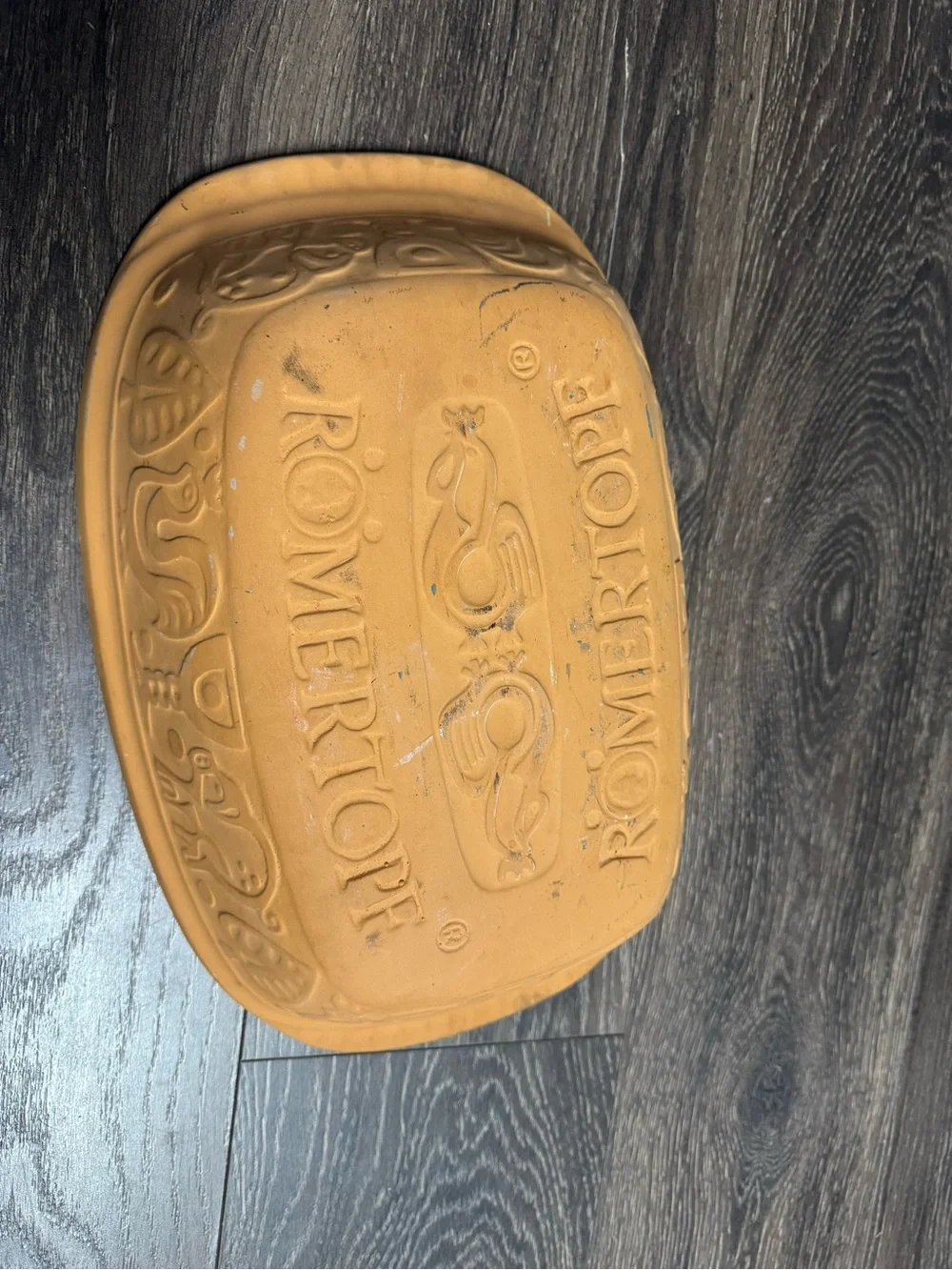 Romertope Terracotta replacement 1pc Oval Clay Baker - Rustic Tan